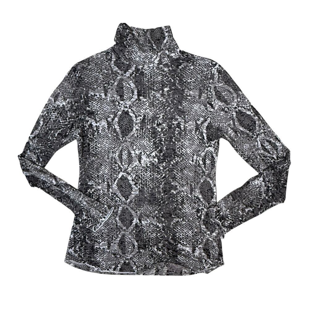 LNA Burnout Lyon Snakeskin Python Turtleneck XS - image 3